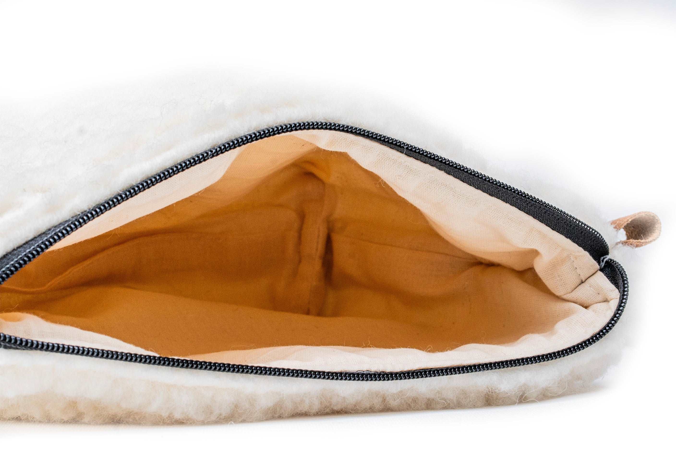 Woollyes Sherpa Woolen Minaudieres purse- White