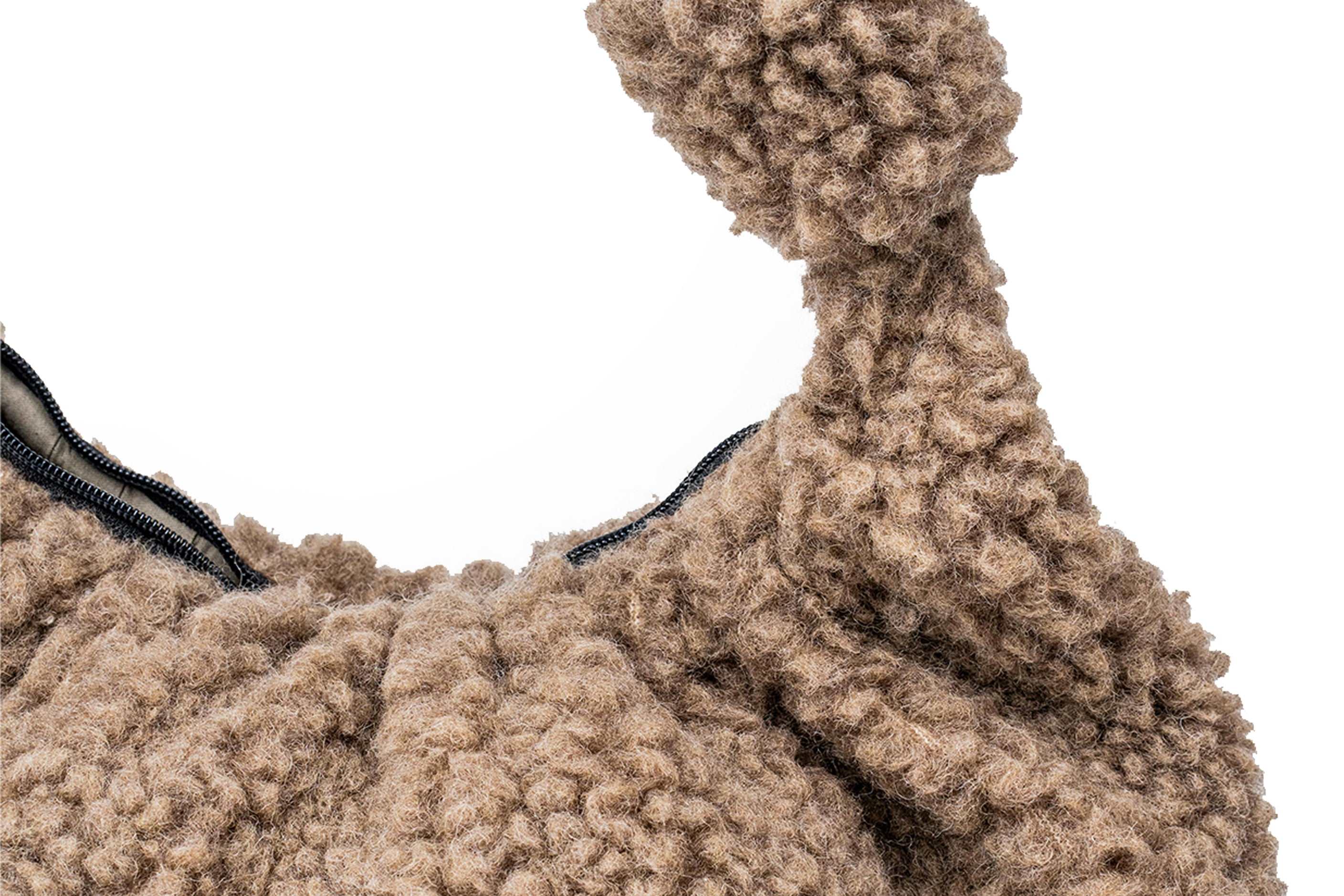 Woollyes Sherpa Woolen Tote Bags - Brown