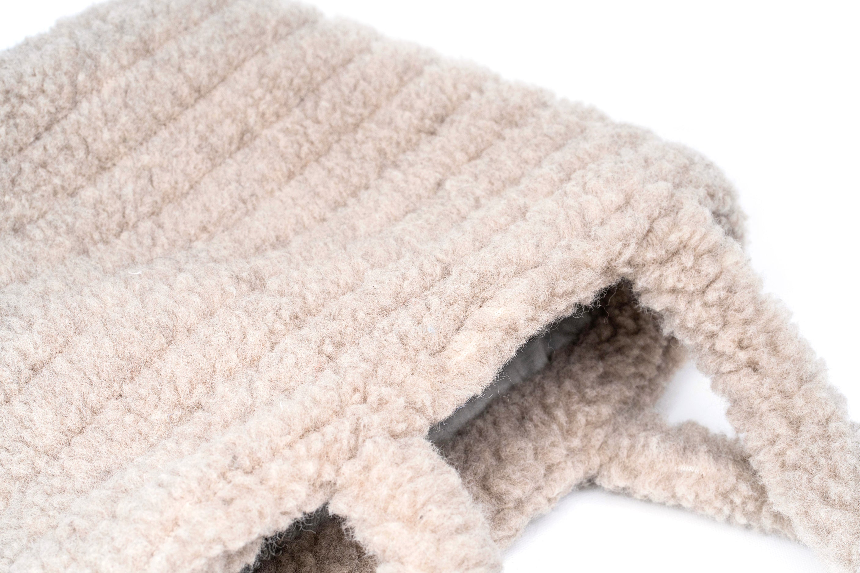 Stylish Sherpa Woolen Tote Bags- Grey