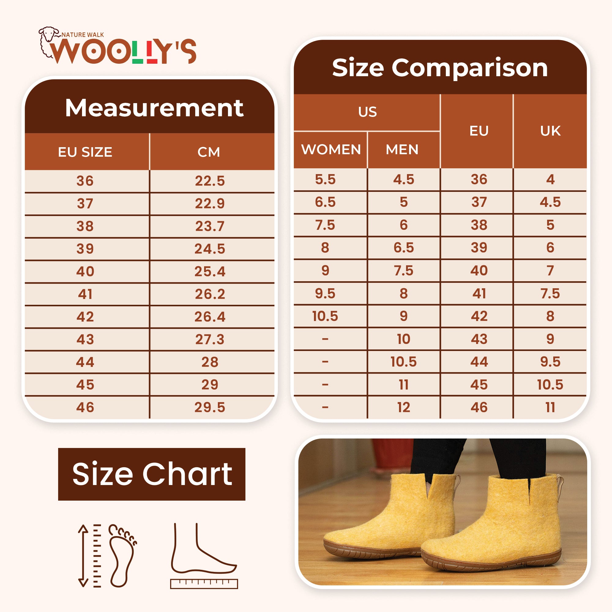 戶外橡膠底低筒靴 - 芥末色