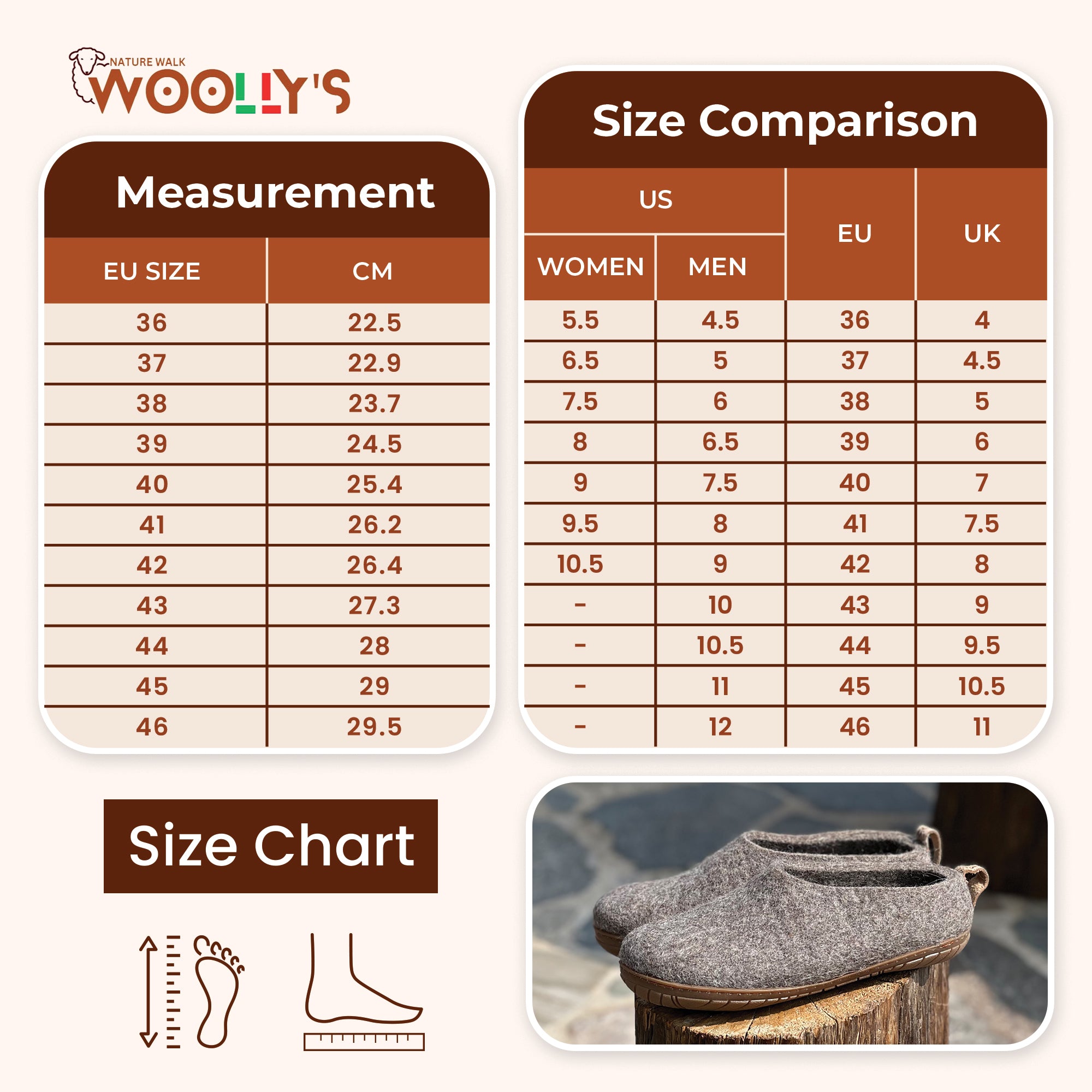 Ciabatte da esterno con tacco aperto e suola in gomma - Marrone naturale