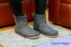 Indoor Boots With Leather Sole - Charcoal - Woollyes