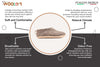 Indoor Shoes With Leather Sole - Natural Brown - Woollyes