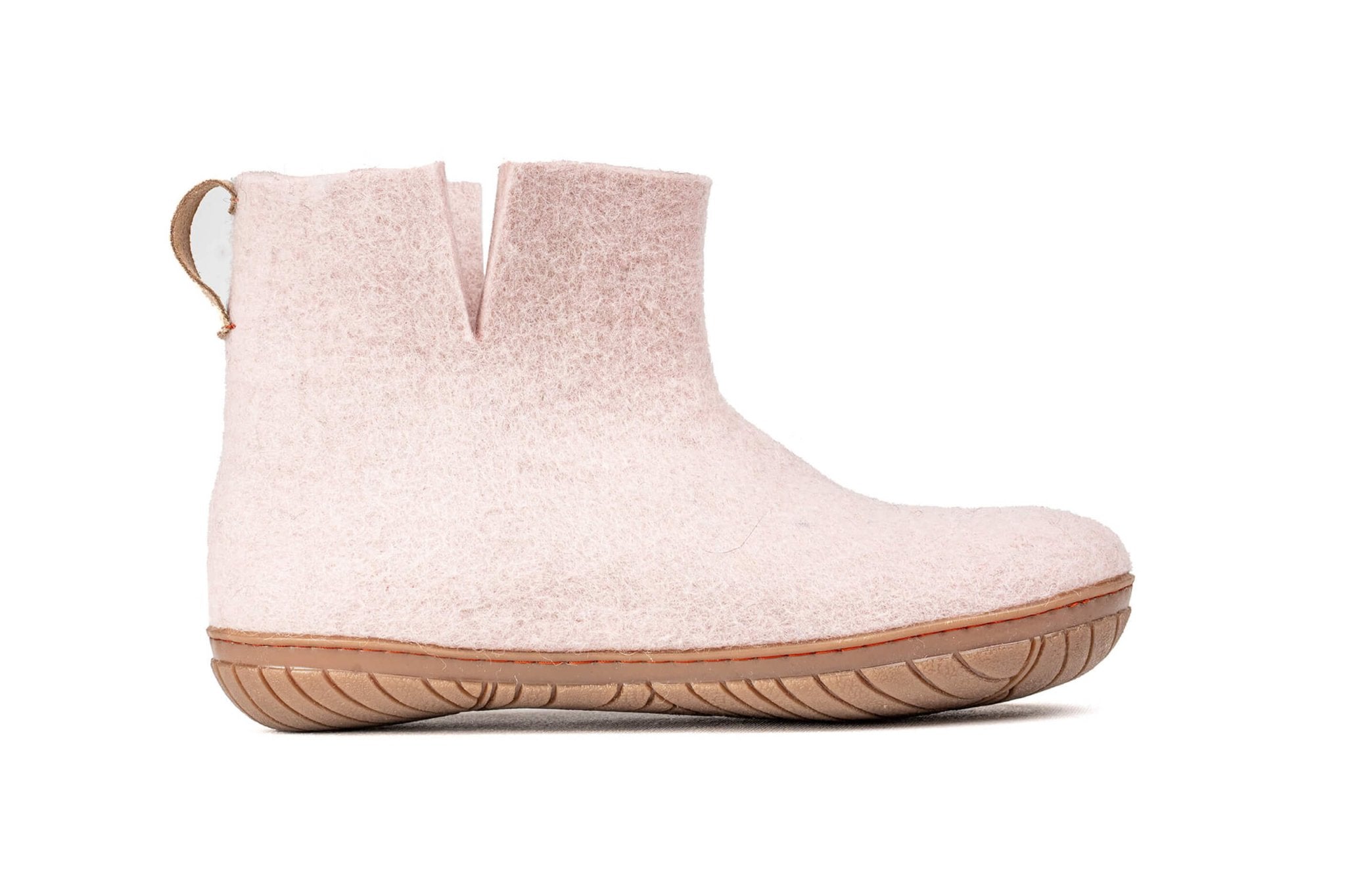 Outdoor Low Boots With Rubber Sole - Baby Pink - Woollyes