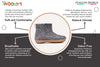 Outdoor Low Boots With Rubber Sole - Charcoal - Woollyes