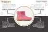Outdoor Low Boots With Rubber Sole - Cherry Pink - Woollyes
