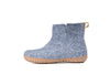 Outdoor Low Boots With Rubber Sole - Denim - Woollyes