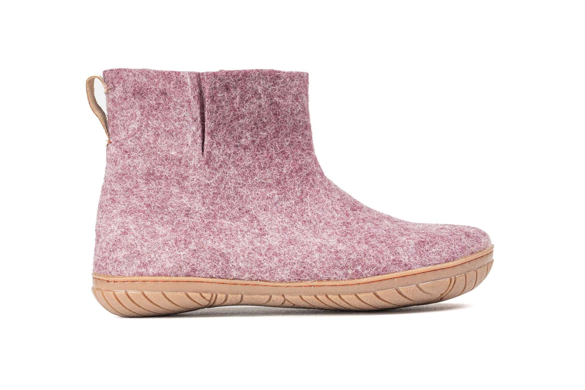 Outdoor Low Boots With Rubber Sole - Lavender - Woollyes