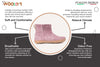 Outdoor Low Boots With Rubber Sole - Lavender - Woollyes