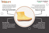 Outdoor Low Boots With Rubber Sole - Mustard - Woollyes