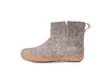 Outdoor Low Boots With Rubber Sole - Natural Brown - Woollyes