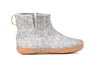 Outdoor Low Boots With Rubber Sole - Natural Grey - Woollyes