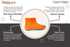 Outdoor Low Boots With Rubber Sole - Orange - Woollyes