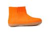Outdoor Low Boots With Rubber Sole - Orange - Woollyes