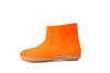 Outdoor Low Boots With Rubber Sole - Orange - Woollyes