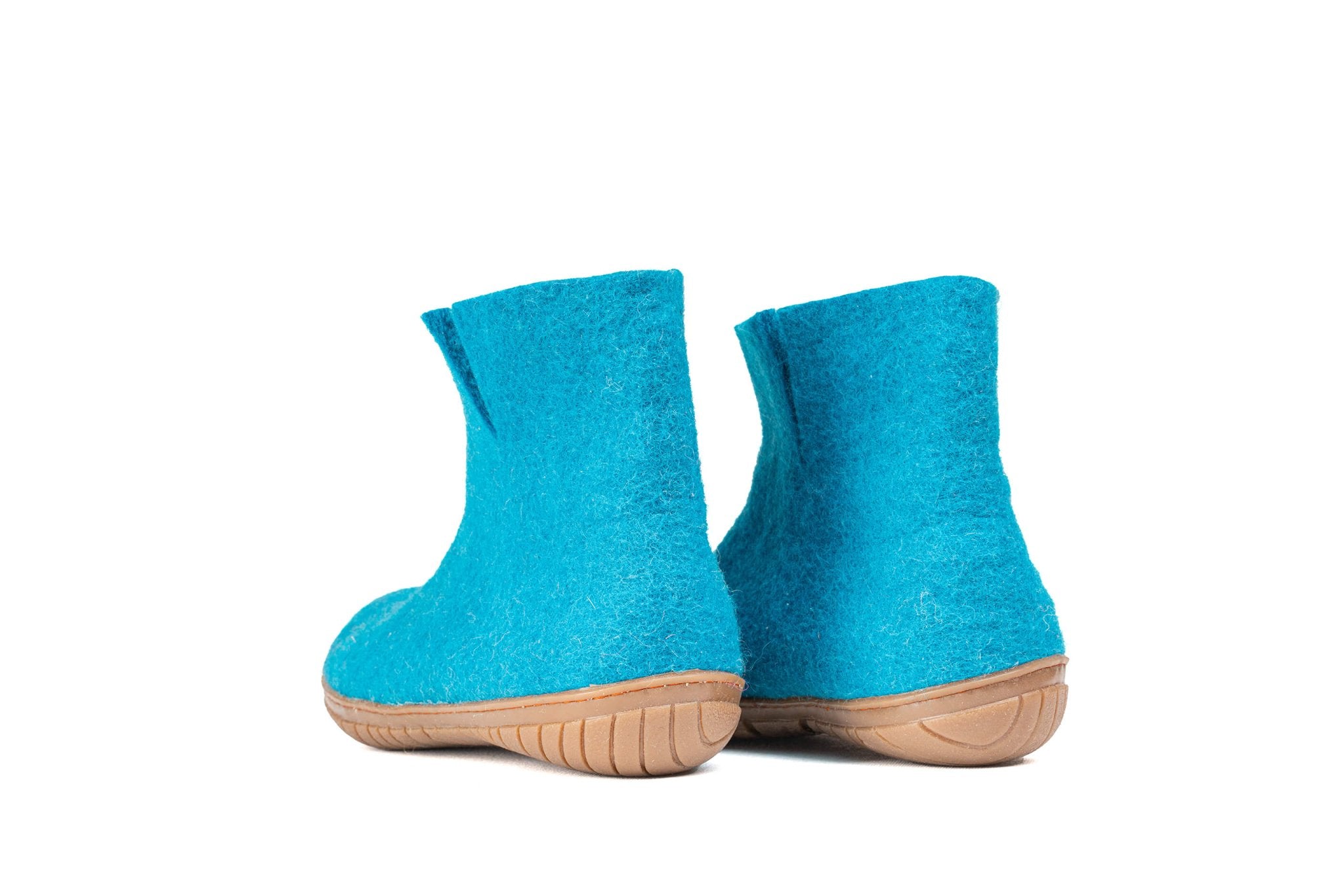 Outdoor Low Boots With Rubber Sole - Turquoise - Woollyes