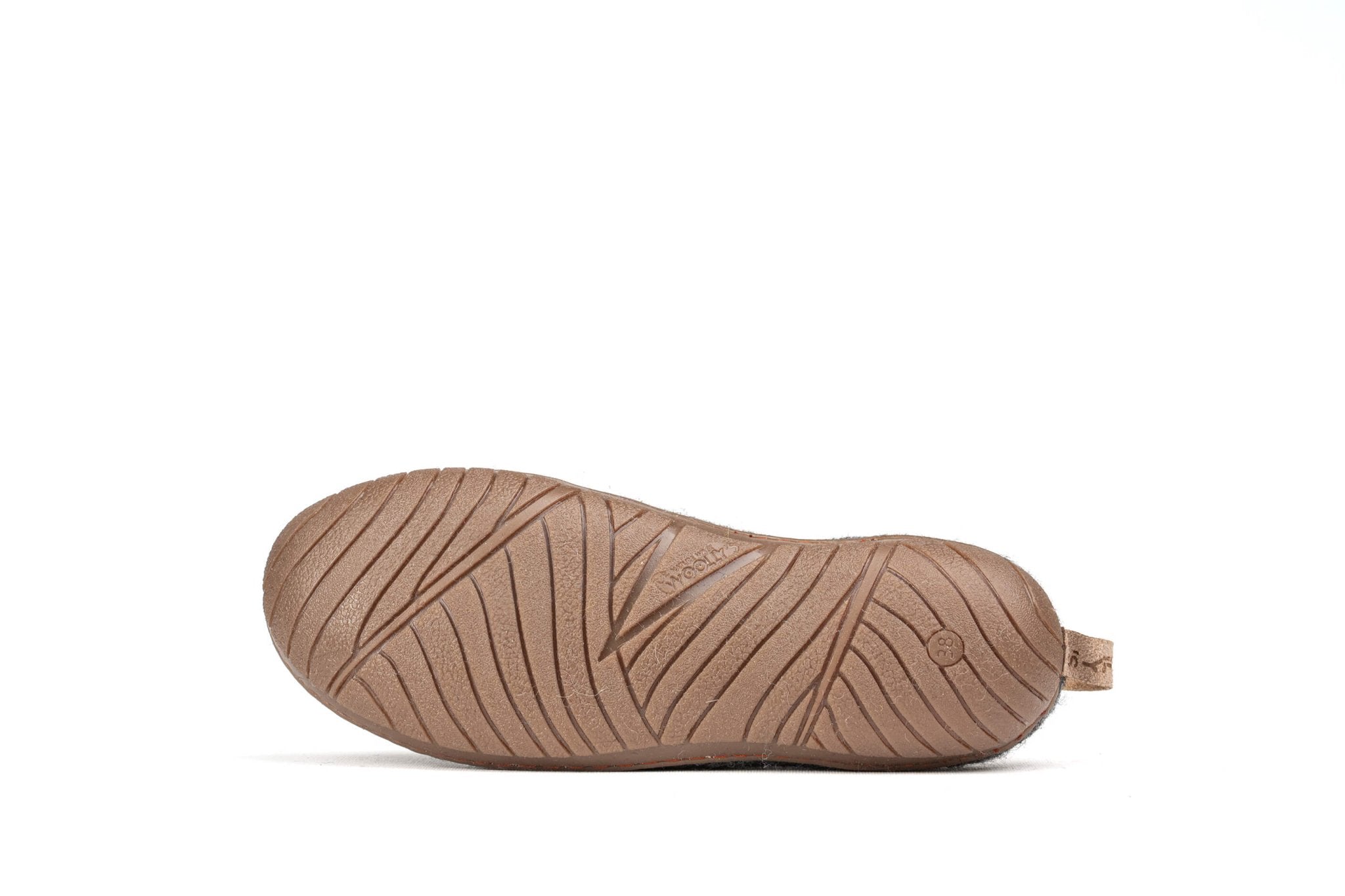 Outdoor Open Heel Slippers With Rubber Sole - Charcoal - Woollyes