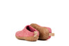 Outdoor Open Heel Slippers With Rubber Sole - Cherry Pink - Woollyes