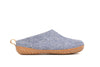 Outdoor Open Heel Slippers With Rubber Sole - Denim - Woollyes - Slip on shoes for women