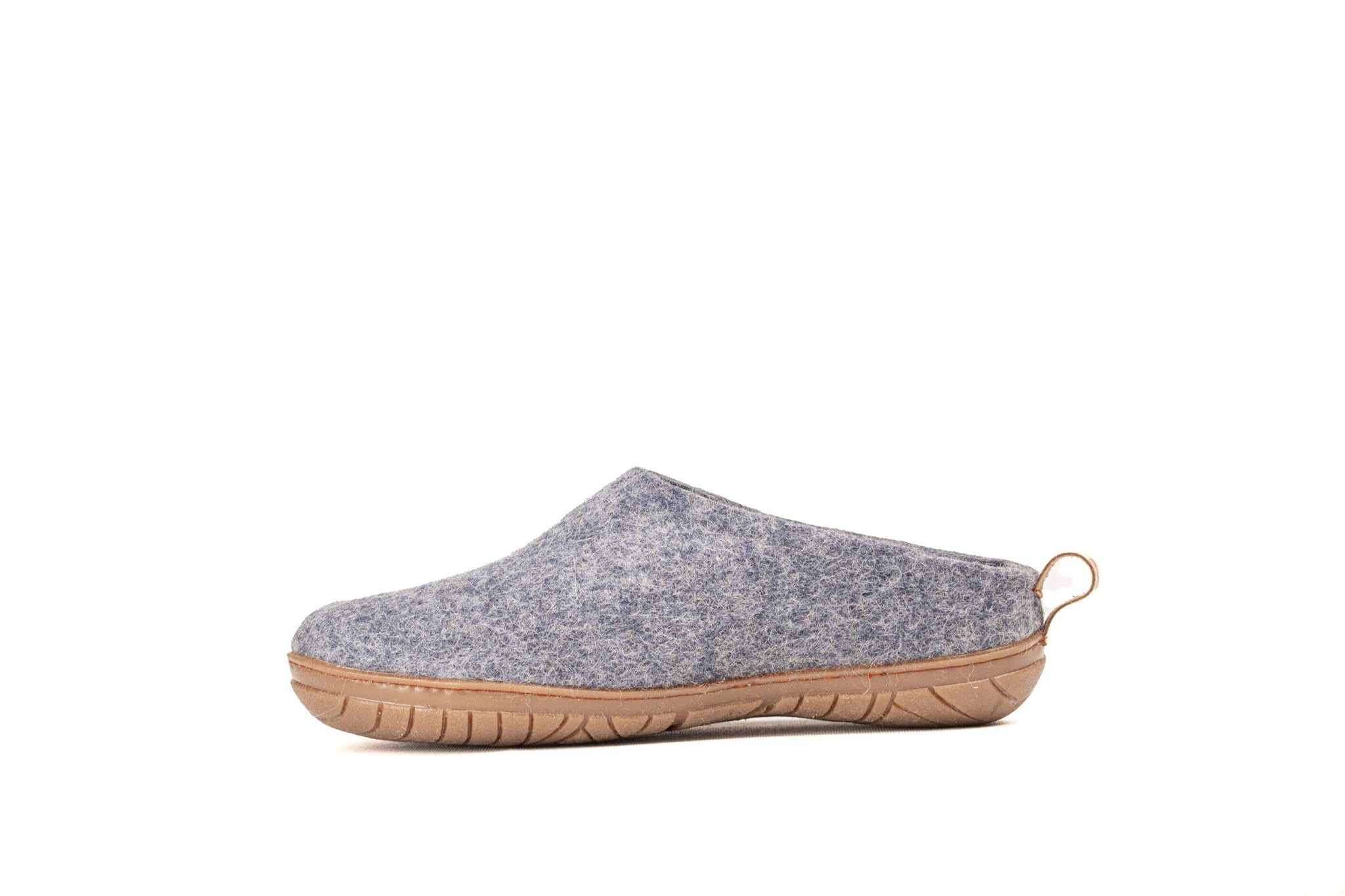 Outdoor Open Heel Slippers With Rubber Sole - Denim - Woollyes