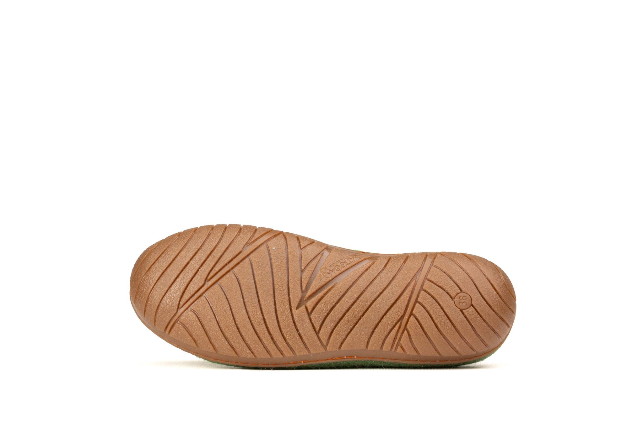 Outdoor Open Heel Slippers With Rubber Sole - Green - Woollyes