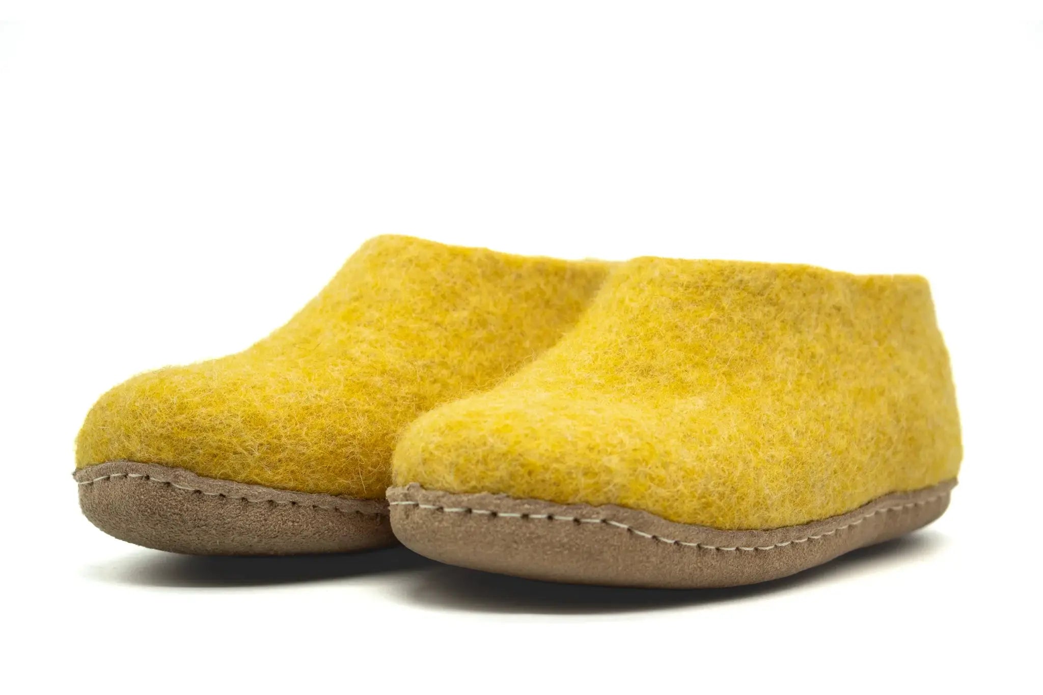 Chaussures d'intérieur pour enfants-Jaune moutarde
