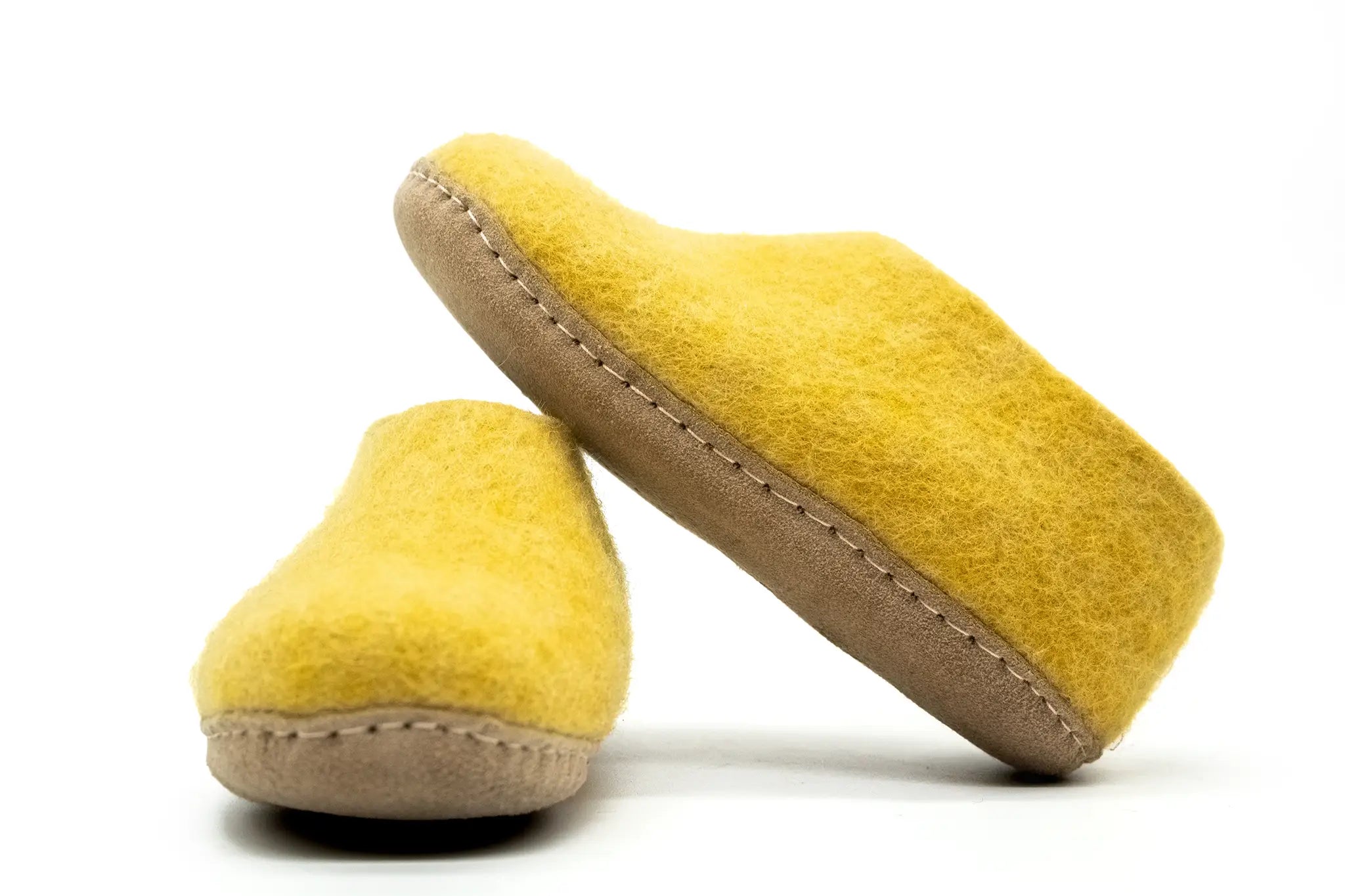 Chaussures d'intérieur pour enfants-Jaune moutarde
