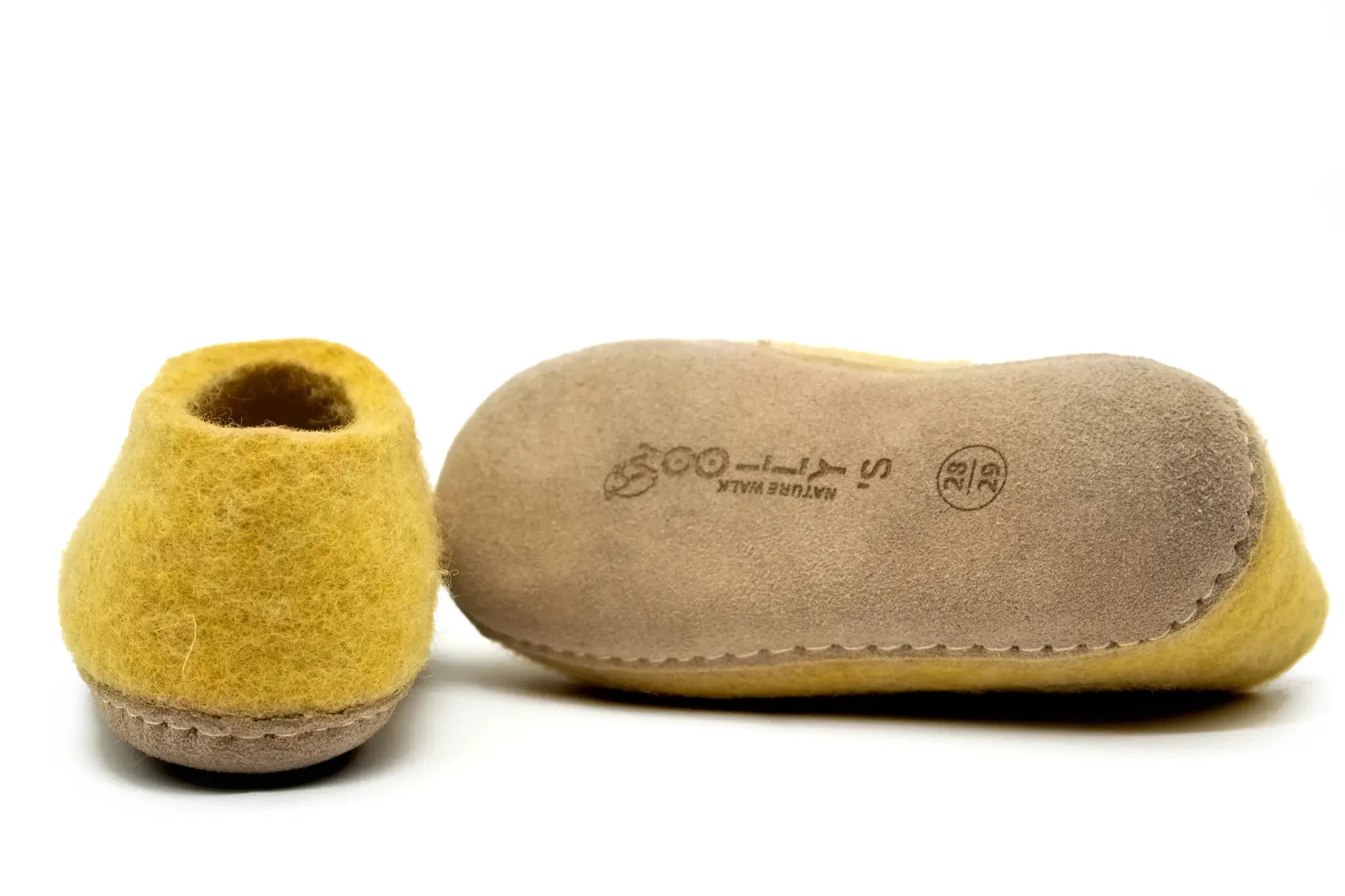 Chaussures d'intérieur pour enfants-Jaune moutarde