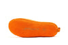 Indoor Open Heel Slippers With Leather Sole - Orange