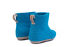 Kinder Indoor Boot Met Leren Zool - Turquoise