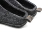 Outdoor Open Heel Slippers With Rubber Sole - Black