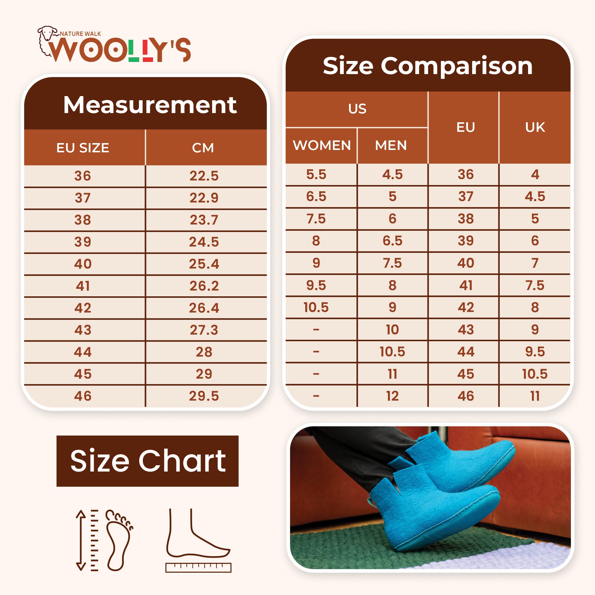 皮革鞋底室內靴 - 綠松石色