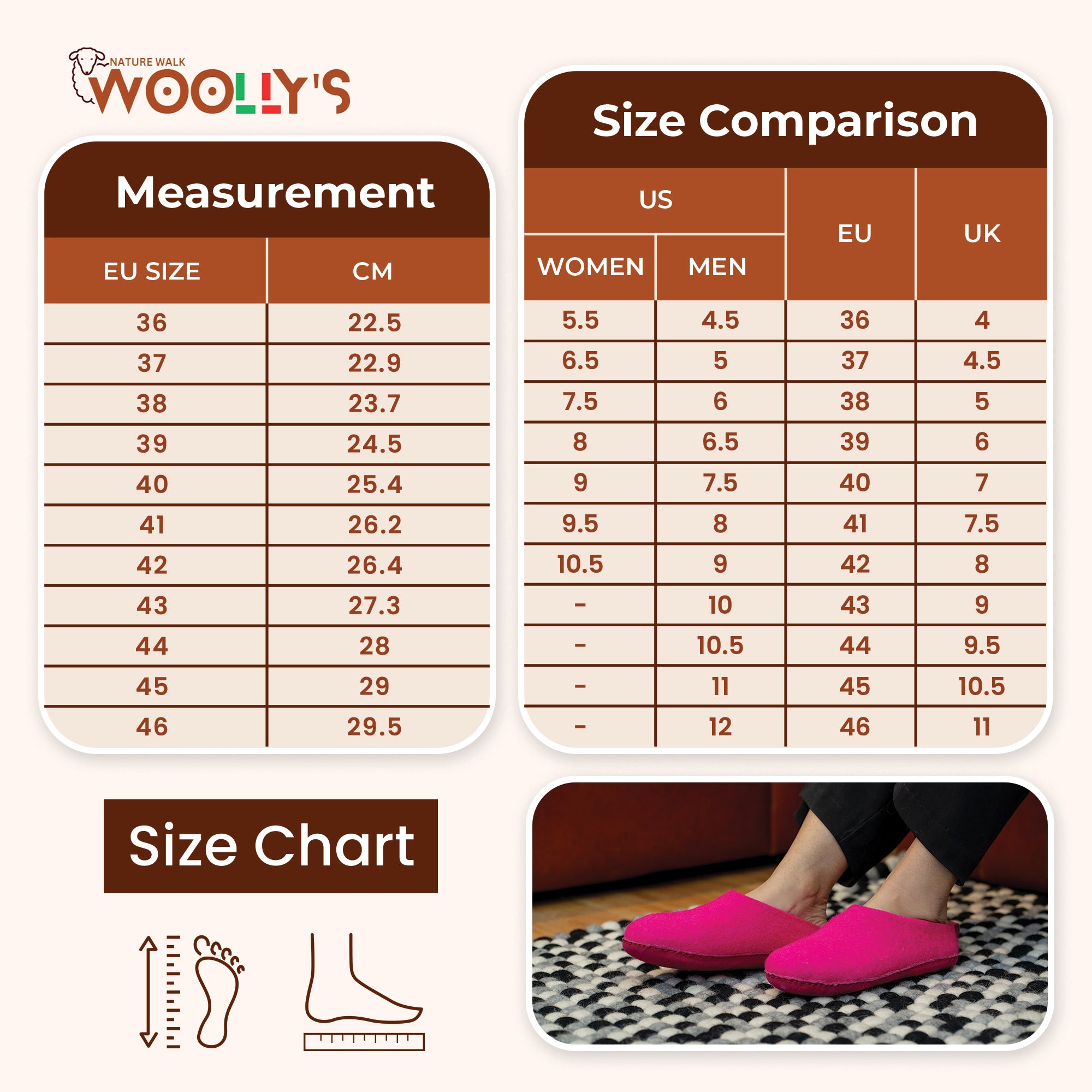 真皮鞋底室內露跟拖鞋 - 紫紅色