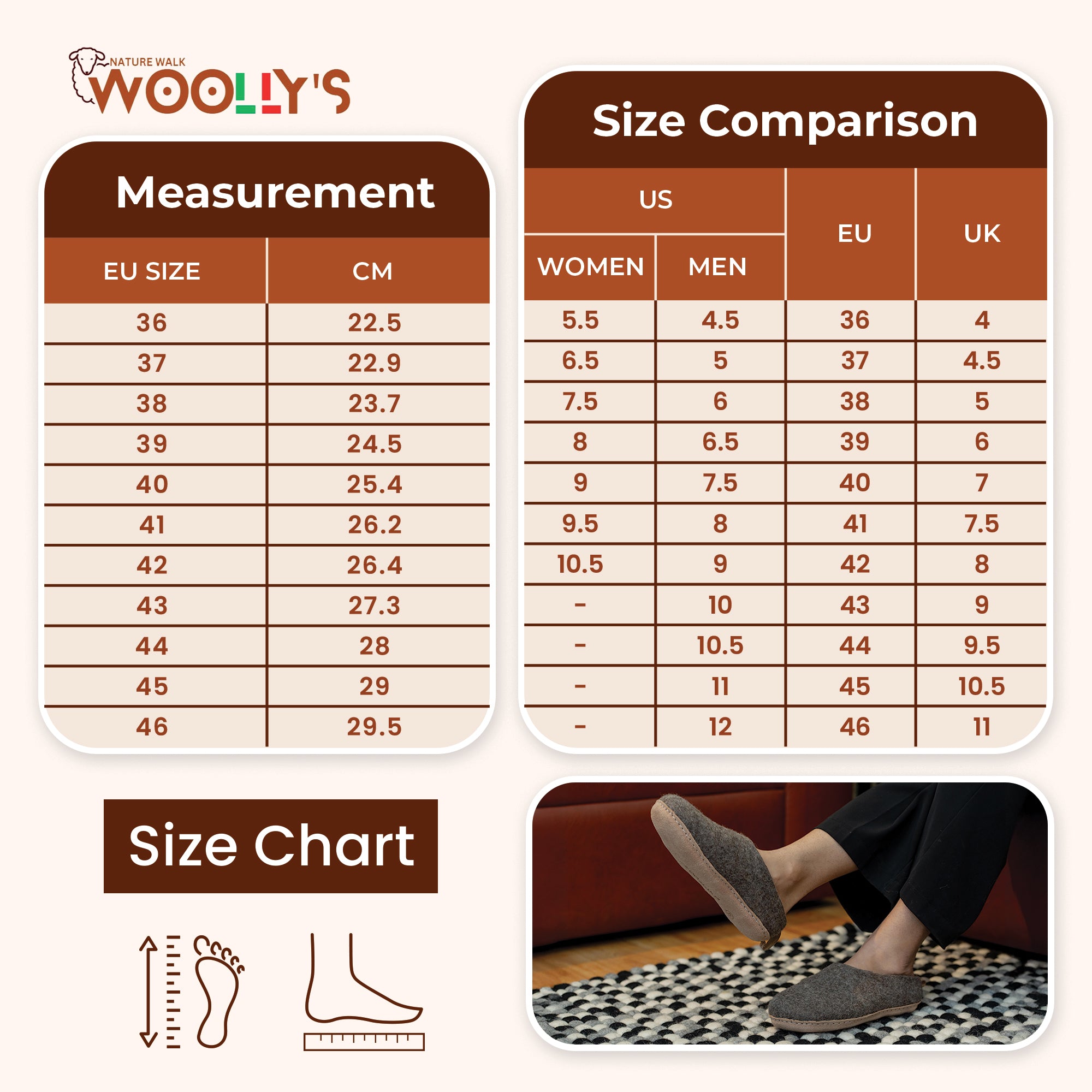 Indoor Open Heel Slippers With Leather Sole- Natural Brown