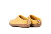 Outdoor Open Heel Slippers With Rubber Sole - Mustard