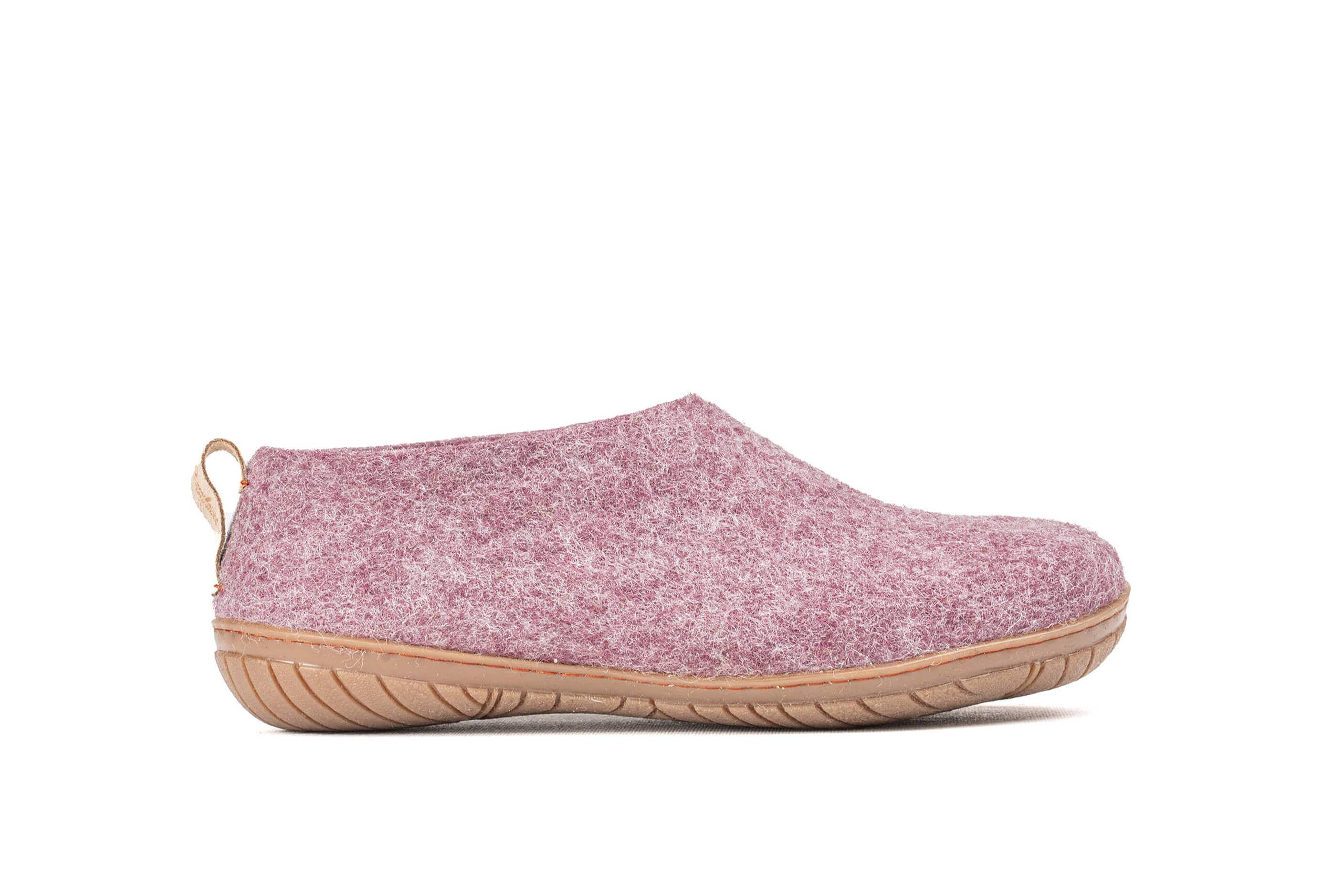 Woollyes Outdoor Felted wool  Shoes With Rubber Sole - Lavender