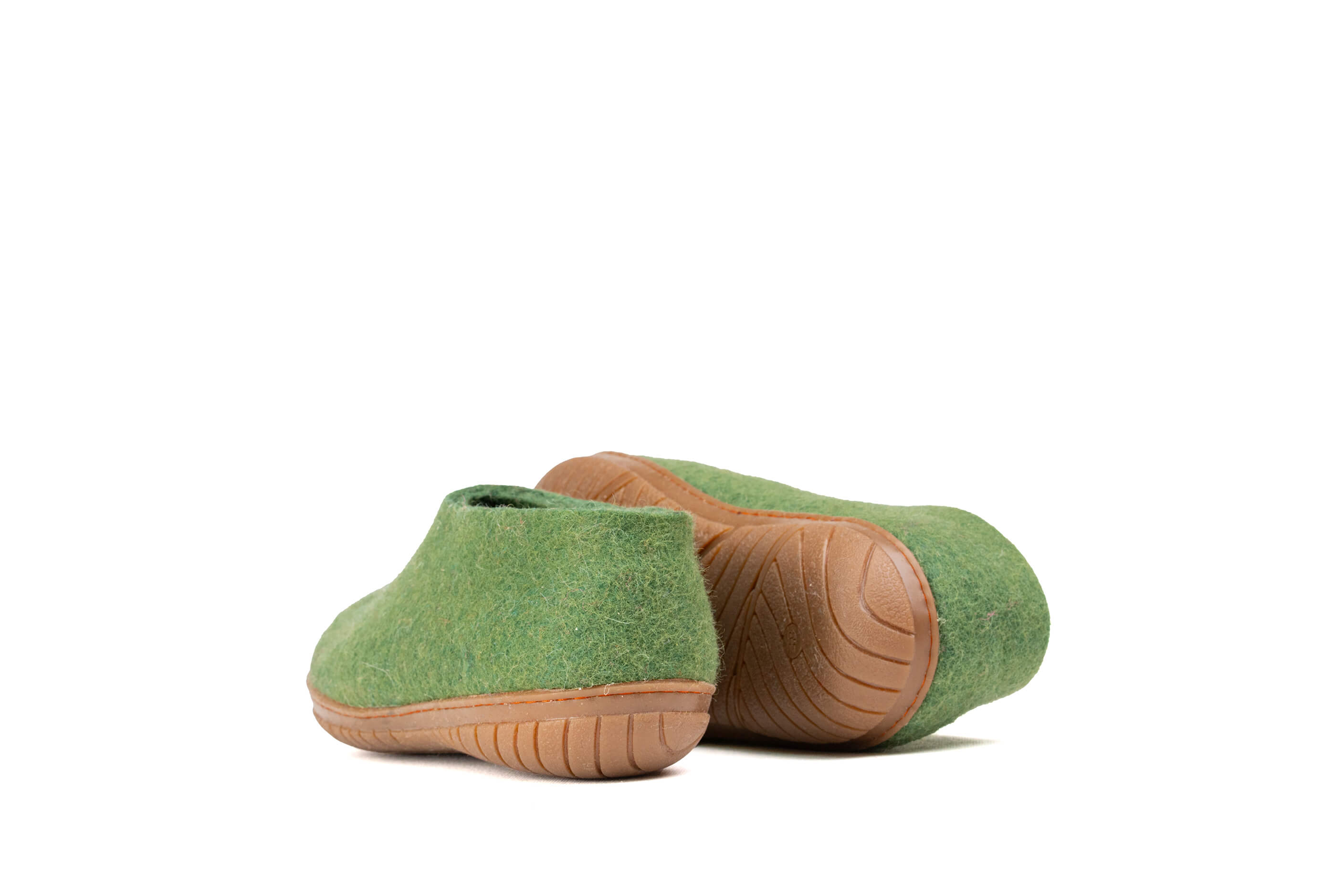 Outdoor Shoes With Rubber Sole - Green - Woollyes