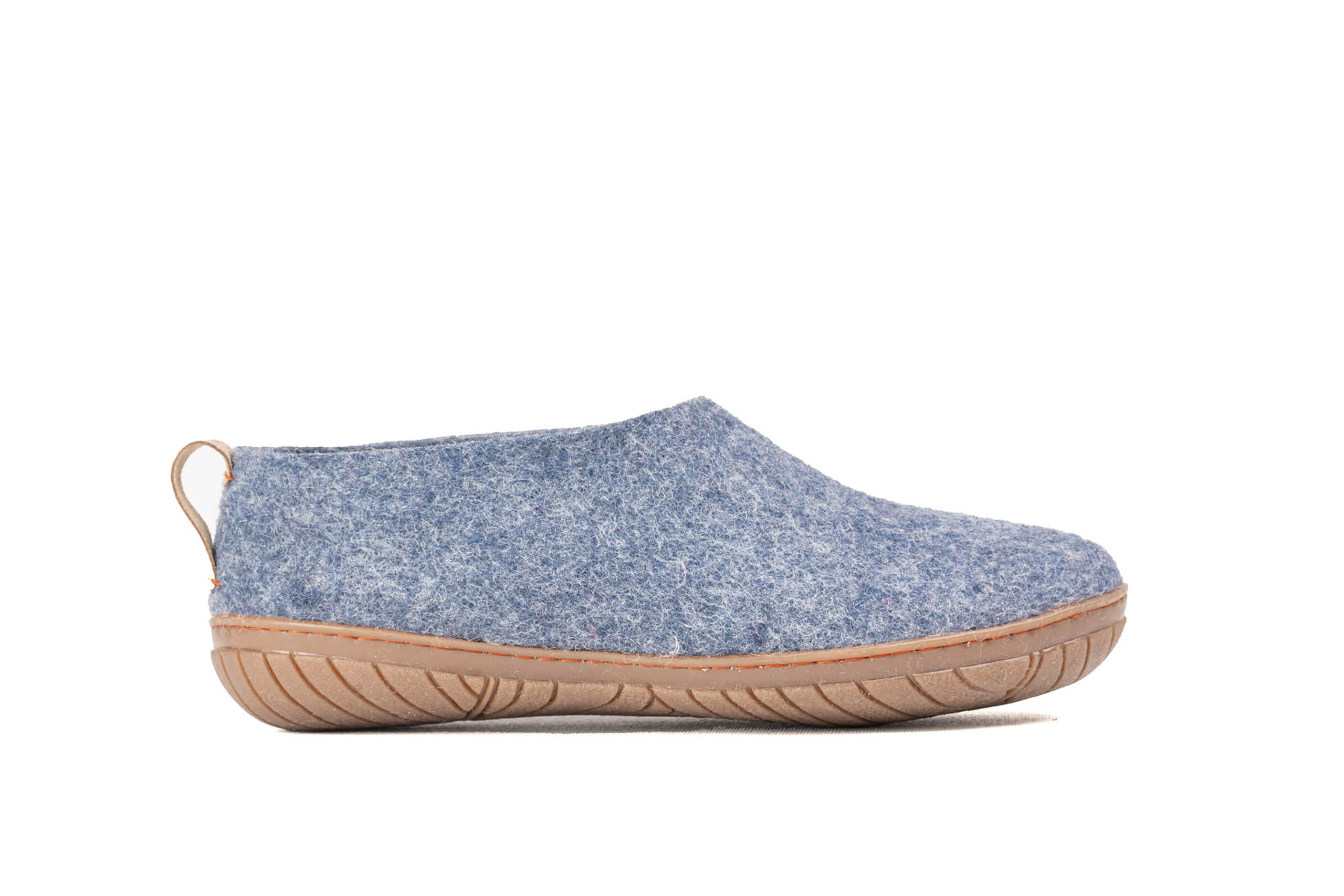 Outdoor Felt Shoes With Rubber Sole - Denim