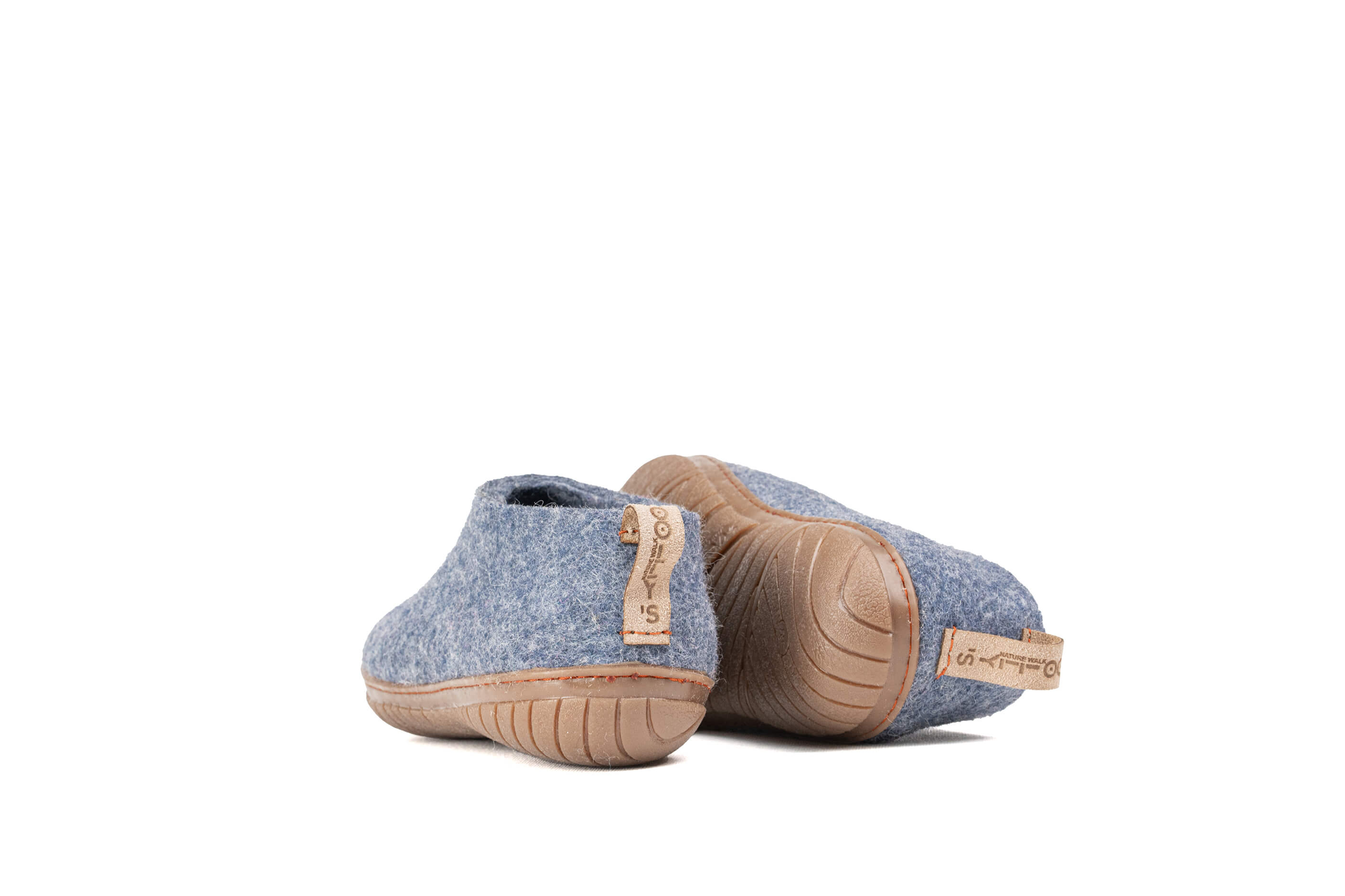 Outdoor Felt Shoes With Rubber Sole - Denim