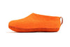 Indoor Shoes With Leather Sole-Orange