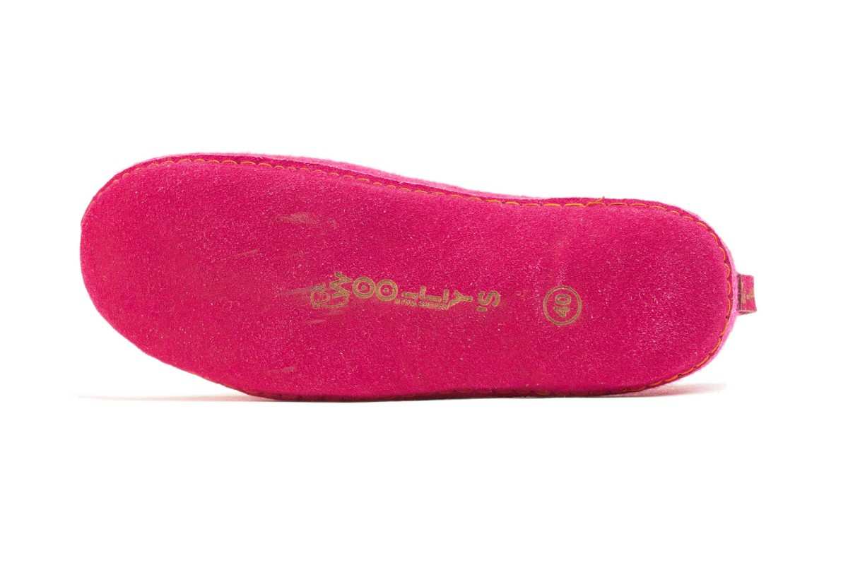 Indoorschoenen Met Leren Zool - Fuchsia