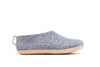 Scarpe Indoor Con Suola In Cuoio - Denim