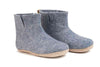 Botas Indoor Con Suela De Cuero-Denim