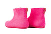 Indoor Boots With Leather Sole - Fuchsia