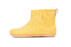 Indoor Boots With Leather Sole - Mustard