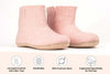 Binnenlaarzen met lederen zool-Baby Pink