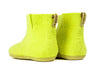 Indoor Boots With Leather Sole - Lime Green