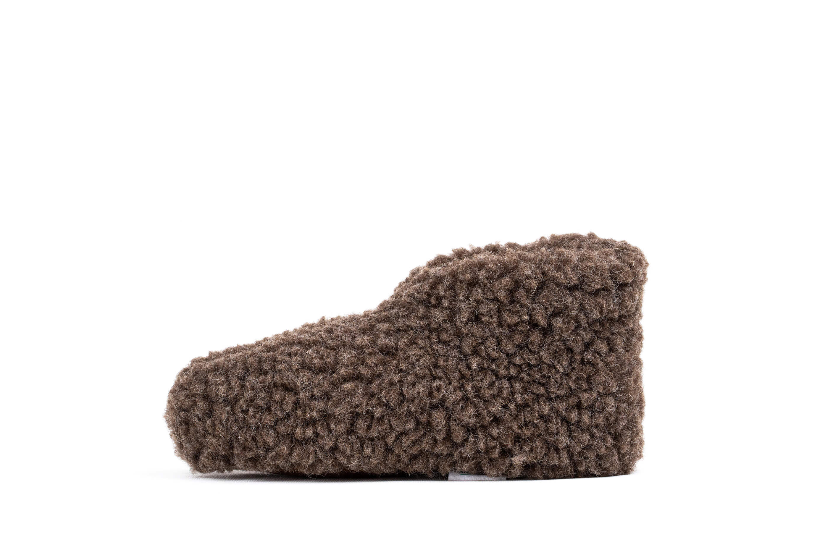 sustainable sherpa footwear for mans- Brown - Woollyes 