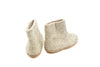 Handmade Kids Indoor Boots with Leather Sole - Natural Grey