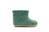 Kids Indoor Boot With Leather Sole - Jungle Green